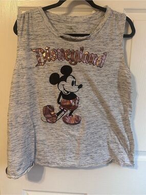 Free when added to bundle - Disneyland Gray Mickey Sleeveless Top